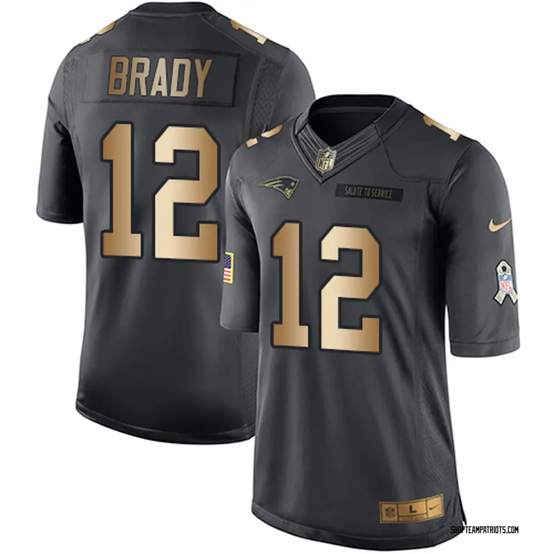 black and gold patriots jersey