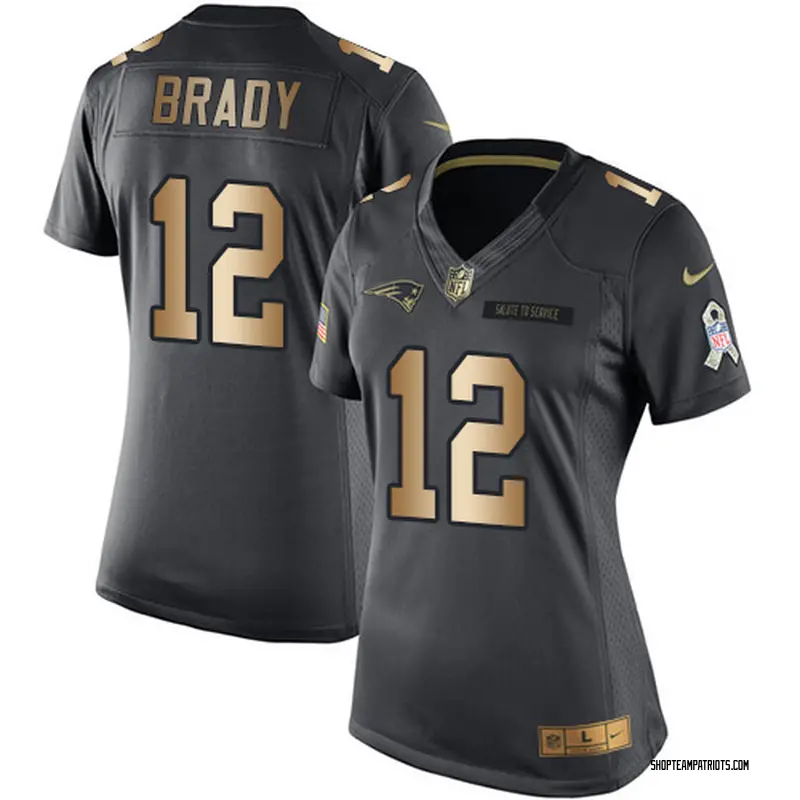 Tom brady black and gold jersey